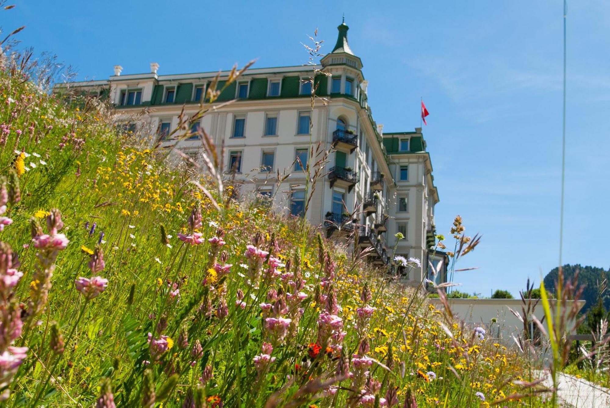 Grand Hotel Kronenhof Pontresina Exterior foto